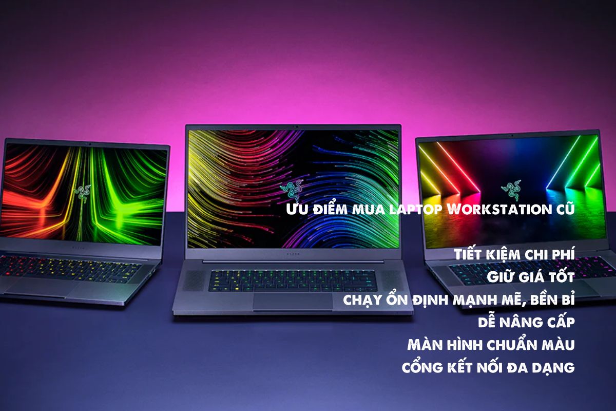 ưu điểm mua laptop workstation cũ