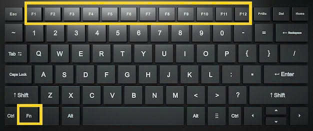 kiểm tra bằng các phím chức năng