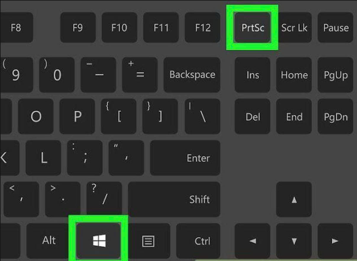phím windows prtscn và thư mục screenshots