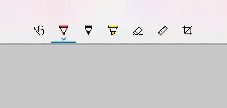 giao diện snip sketch công cụ chỉnh sửa