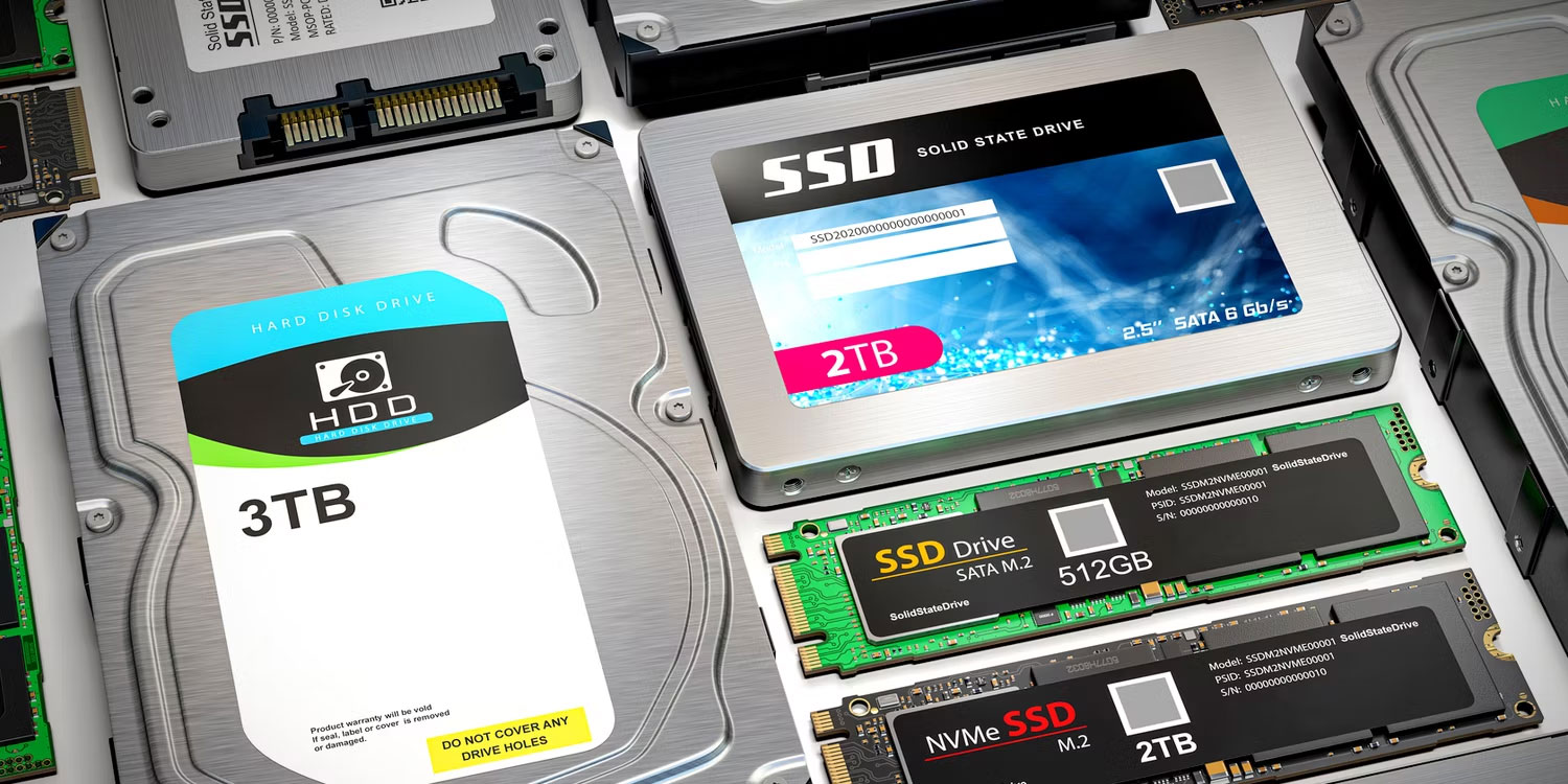 biểu đồ so sánh tốc độ vượt trội của ổ cứng ssd nvme so với ssd sata và hdd 
