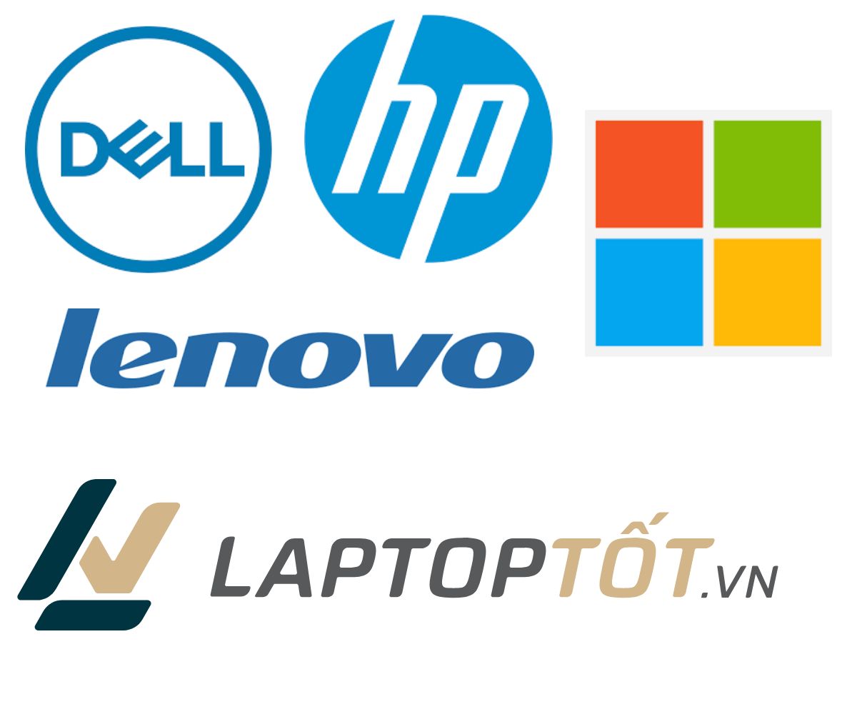 logo các thương hiệu laptop Dell HP Lenovo Microsoft Surface Laptoptot