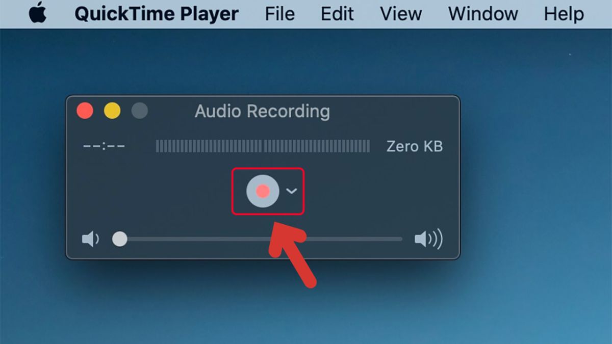 Ghi âm bằng QuickTime Player trên macOS