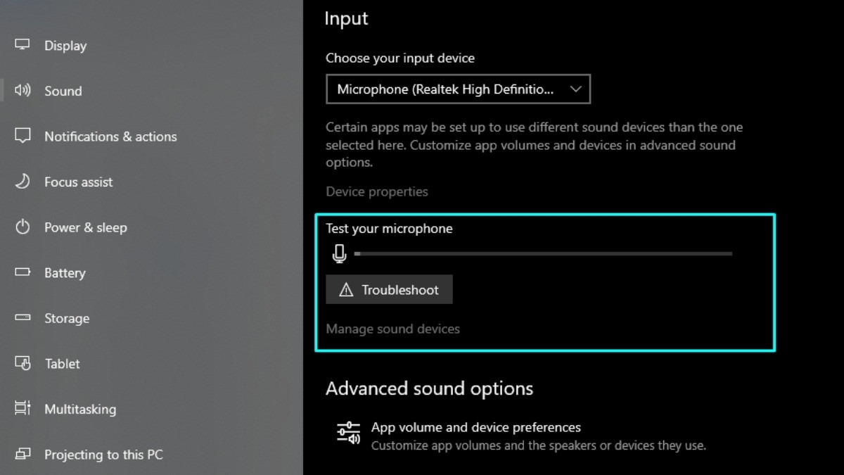 cài đặt âm thanh microphone trên laptop windows