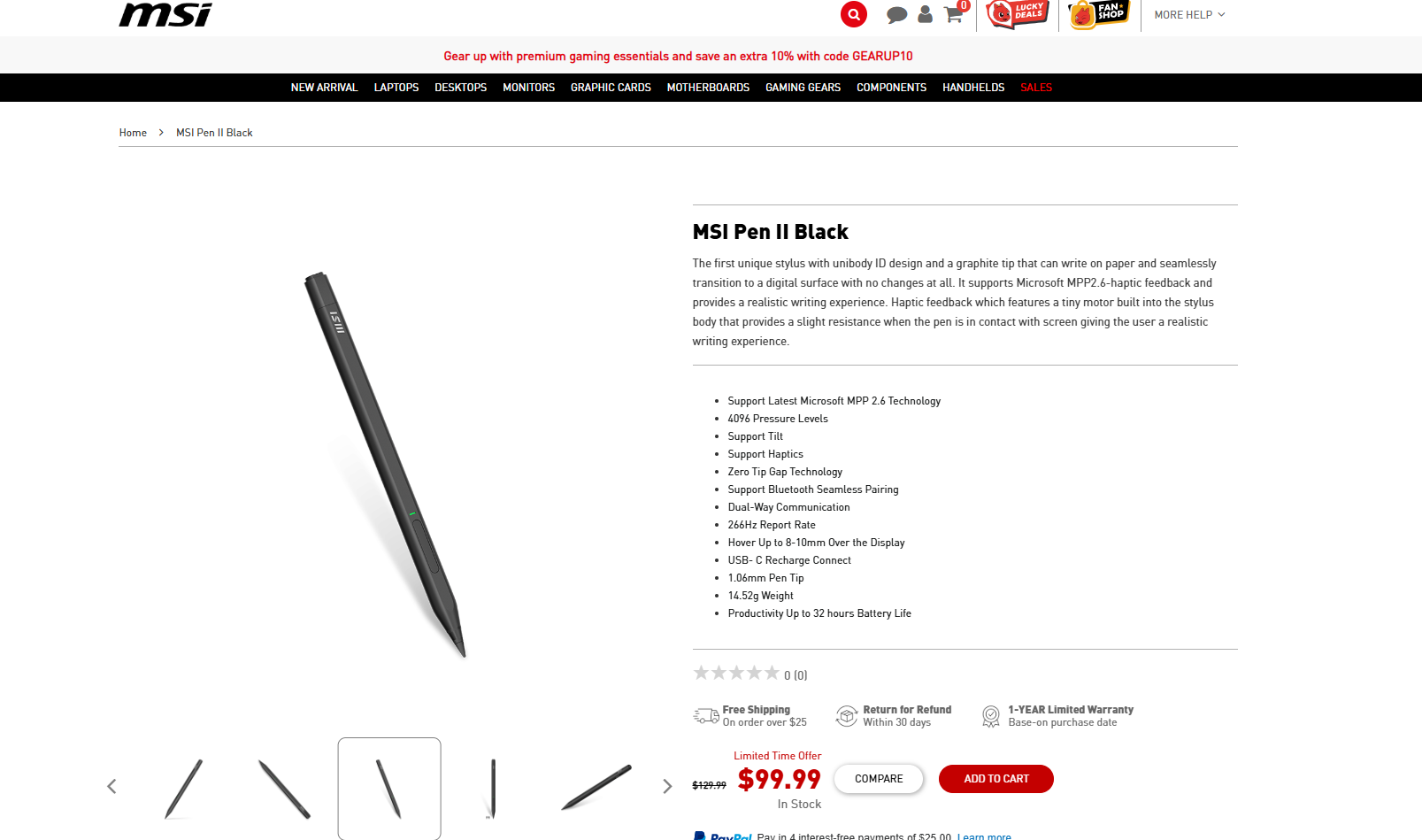 MSI PEN 2 BLACK