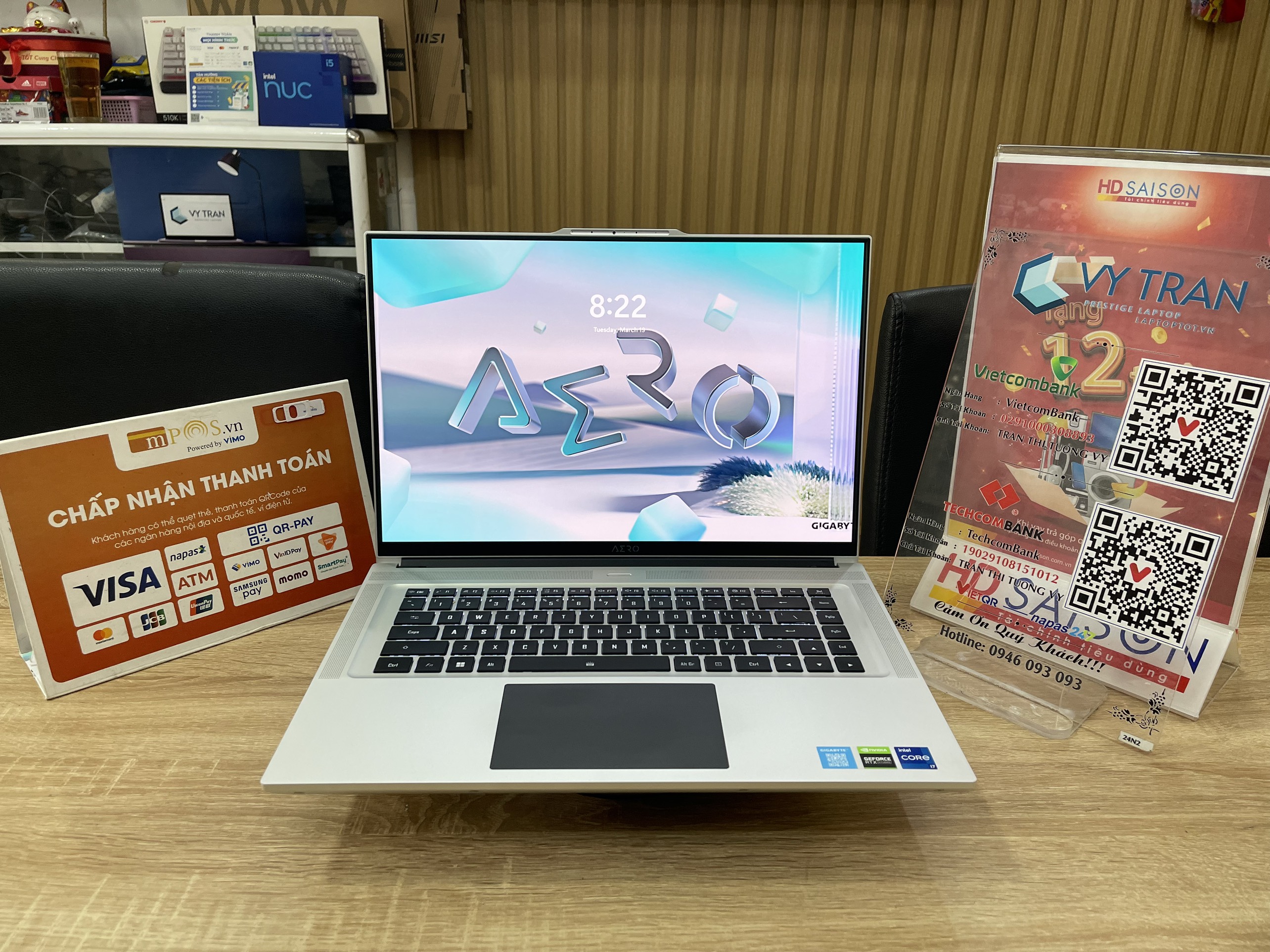GIGABYTE AERO 16 XE5, RTX 3070Ti, i7 Gen 12
