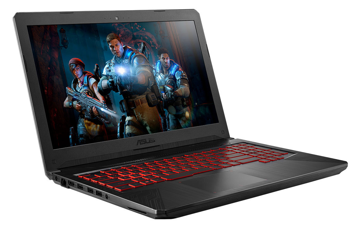 Laptop Asus TUF FX504GE - EN047T I7 8750H/ 8G/ SSD128 + 1000G/ GTX1050TI 4G/ LED Đỏ/ Chuyên Game I7 8750H/GTX 1050/16GB /128GB /15.6" FHD