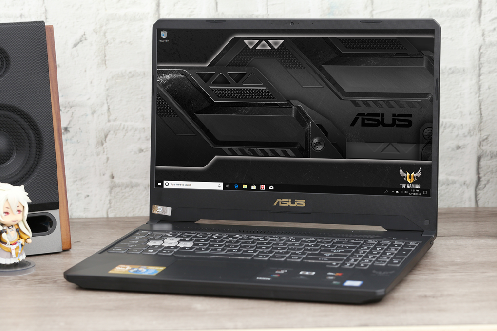 Laptop Asus TUF Gaming FX505GE/ i7 8750H 12CPUS/ 8G/ SSD128 + 1000G/ GTX1050TI 4G/ Viền Mỏng/ LED RGB/ Giá Rẻ i7 8750H/GTX 1050/8GB /128GB /15.6in Full HD IPS ( 1920x1080)