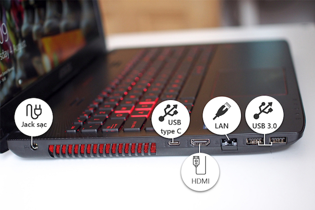 Laptop Asus Rog GL552VX, i7 6700HQ 8G SSD128+1000G Vga rời GTX950M 4G