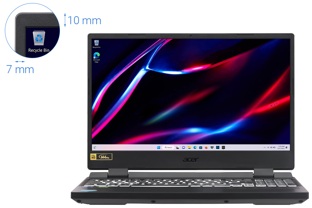 Laptop Gaming Acer Nitro 5 AN515-58 i7 12700H/ SSD512/ RTX3050TI 4G/  IPS 144hz
