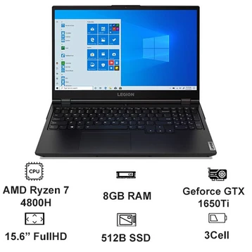 Laptop LENOVO GAMING LEGION 5 15ARH05 R5 4600H/ SSD 512GB/ 144Hz