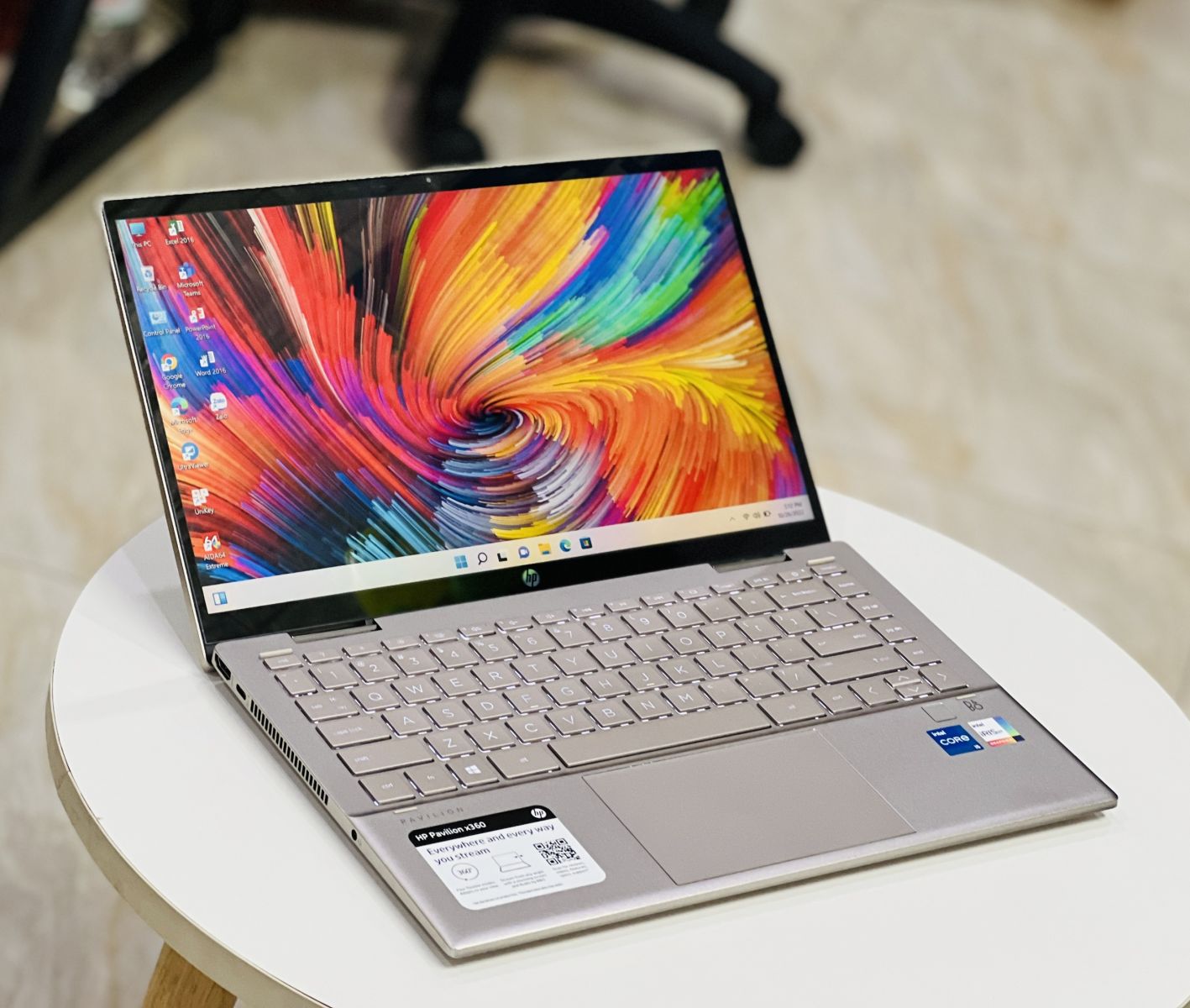 Laptop Hp Pavilion X360 2021 14-dy0033dx I5 1135G7/ Ram 8GB/ SSD 512GB/ Màu Vàng Gold/ 14in Cảm Ứng