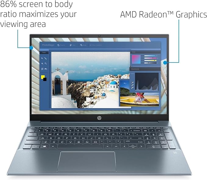 Laptop HP PAVILION 15-EH1070WM RYZEN 7 5700U/ RAM 8GB/ SSD 512GB/