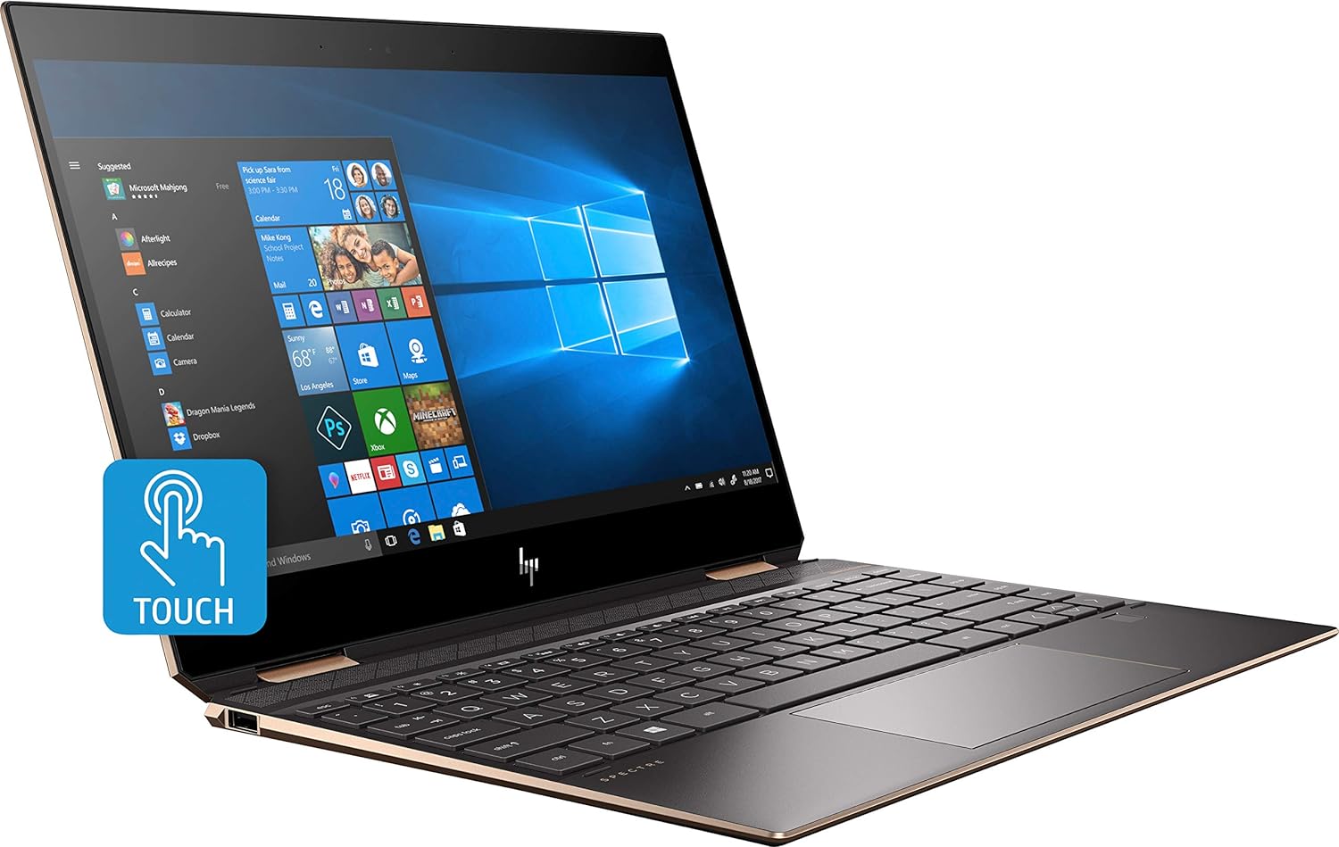 Laptop HP Spectre X360 13-ap0013dx/ i7 8565U/ 8G/ SSD256/ Full HD/ TOUCH/ Xoay 360 độ