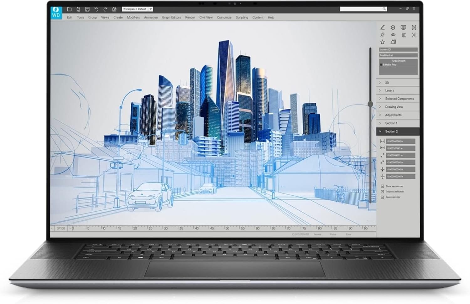 Laptop DELL Precision 5760 Mobile Workstation - CORE 19 11950H / 32GB / 1TB SSD / QUADRO RTX A3000 6GB