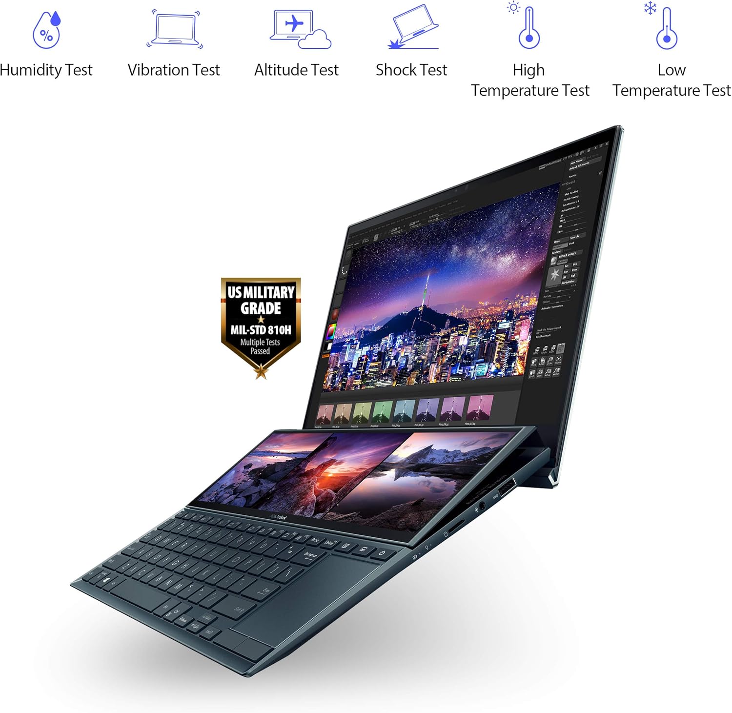 Asus ZenBook Duo UX482 - CORE I7 1195G7/16GB/1TB SSD/ GEFORCE MX450 2GB