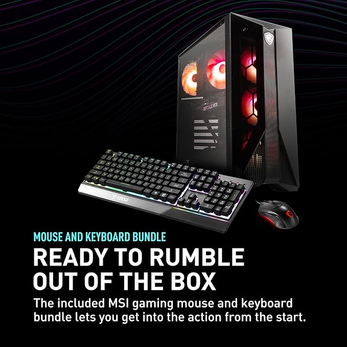 MSI Escritorio para juegos Aegis Z2 (2024): AMD Ryzen R7-7700, Geforce RTX 4060, 16GB DDR5, 1TB m.2 SSD MSI Escritorio para juegos Aegis Z2 (2024): AMD Ryzen R7-7700, Geforce RTX 4060, 16GB DDR5, 1TB m.2 SSD